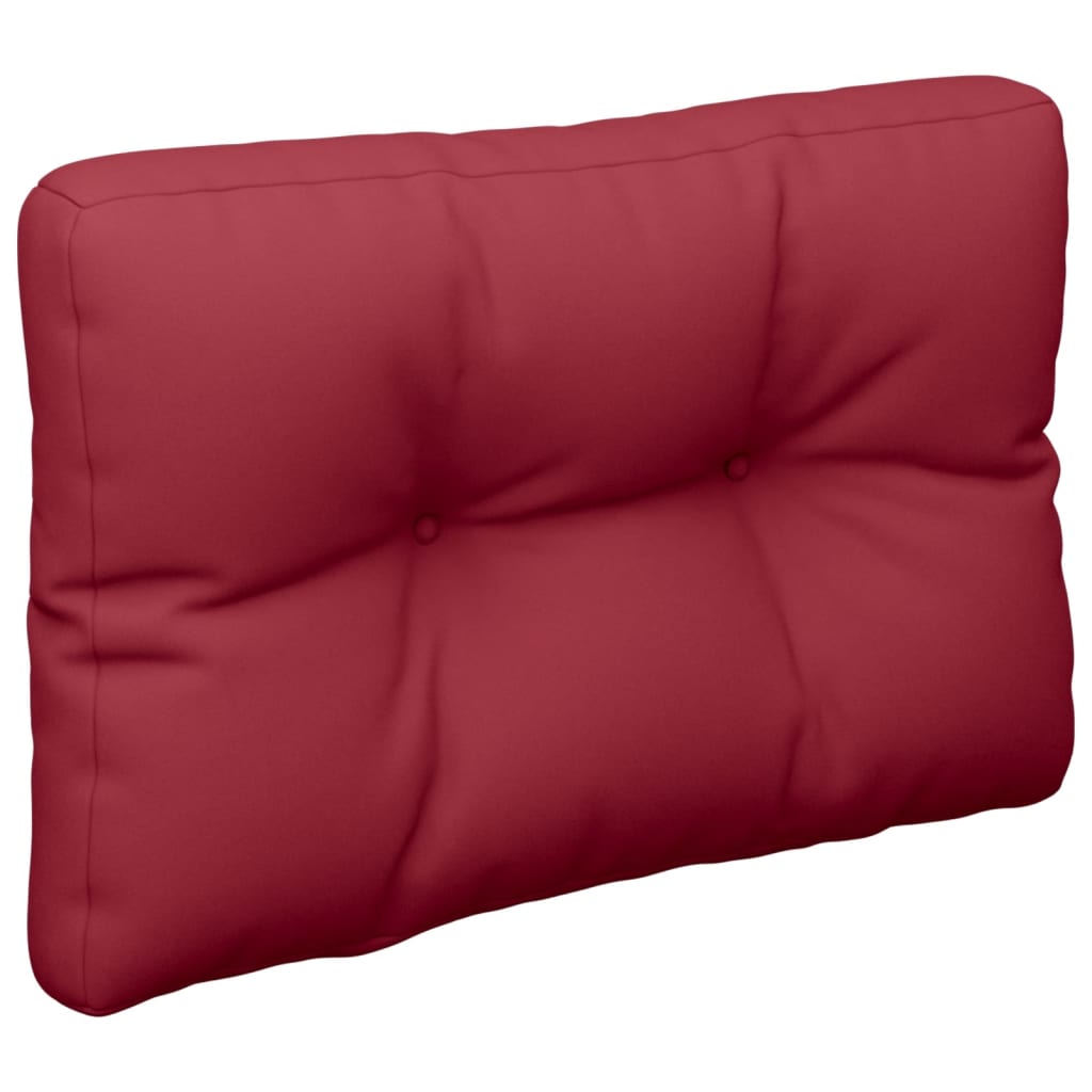 Cuscino per Pallet Rosso Vino 60x40x12 cm in Tessuto