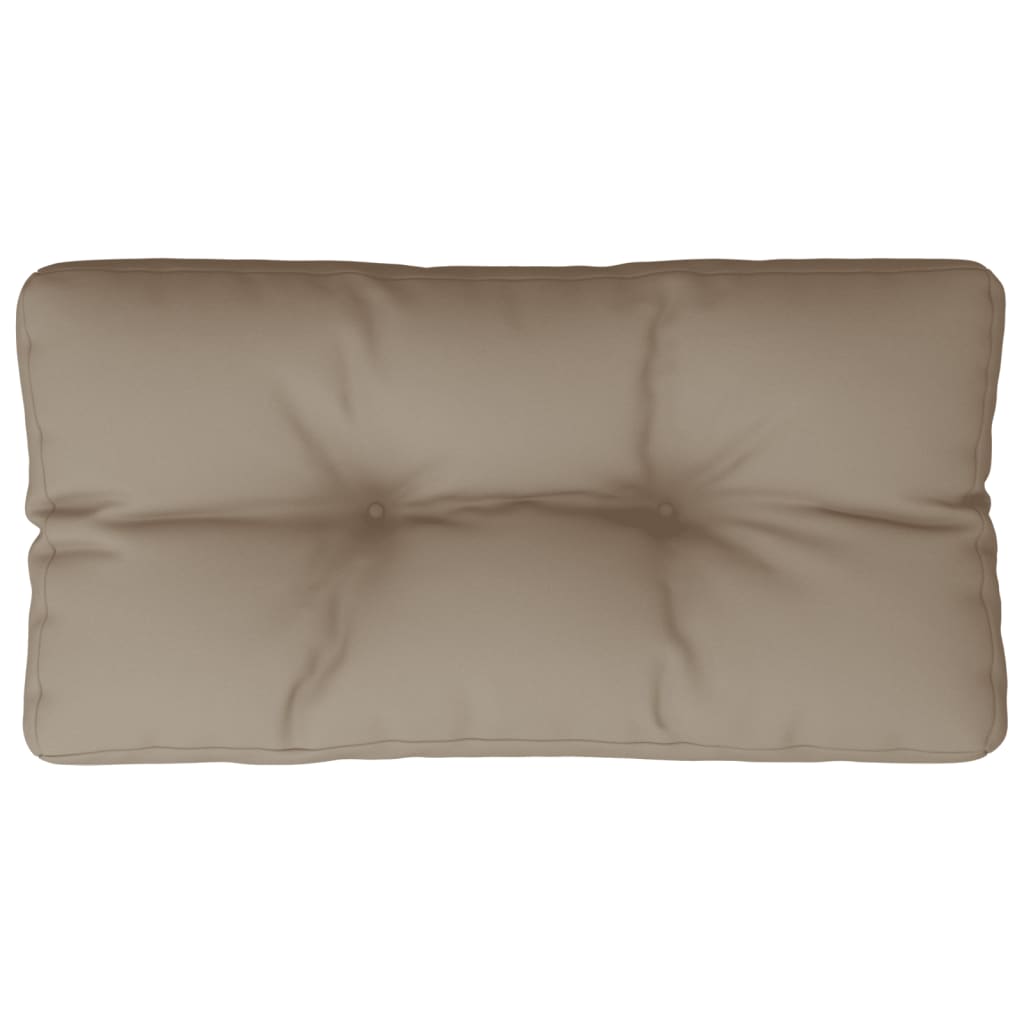 Cuscino per Pallet Tortora 80x40x12 cm in Tessuto