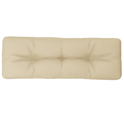 Cuscino per Pallet Beige 120x40x12 cm in Tessuto