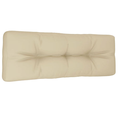 Cuscino per Pallet Beige 120x40x12 cm in Tessuto