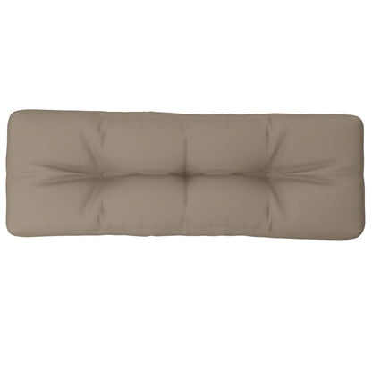 Cuscino per Pallet Tortora 120x40x12 cm in Tessuto