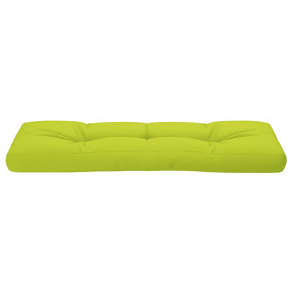 Cuscino per Pallet Verde Brillante 120x40x12 cm in Tessuto