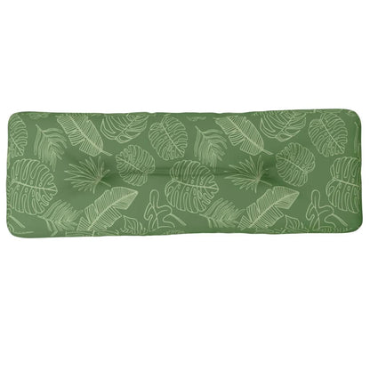Cuscino per Pallet Motivo a Foglie 120x40x12 cm Tessuto