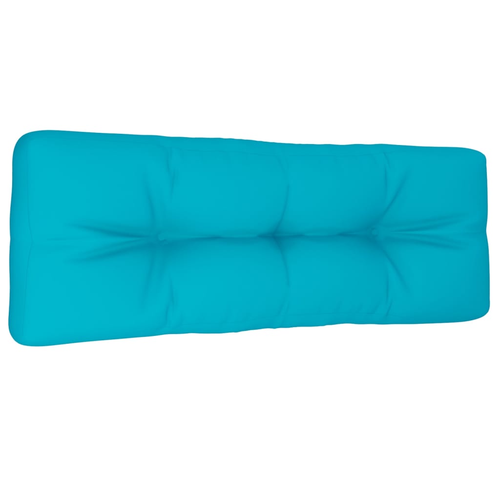 Cuscino per Pallet Turchese 120x40x12 cm Tessuto