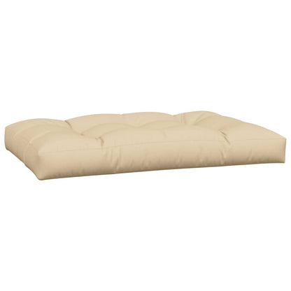 Cuscini per Pallet 2 pz Beige in Tessuto