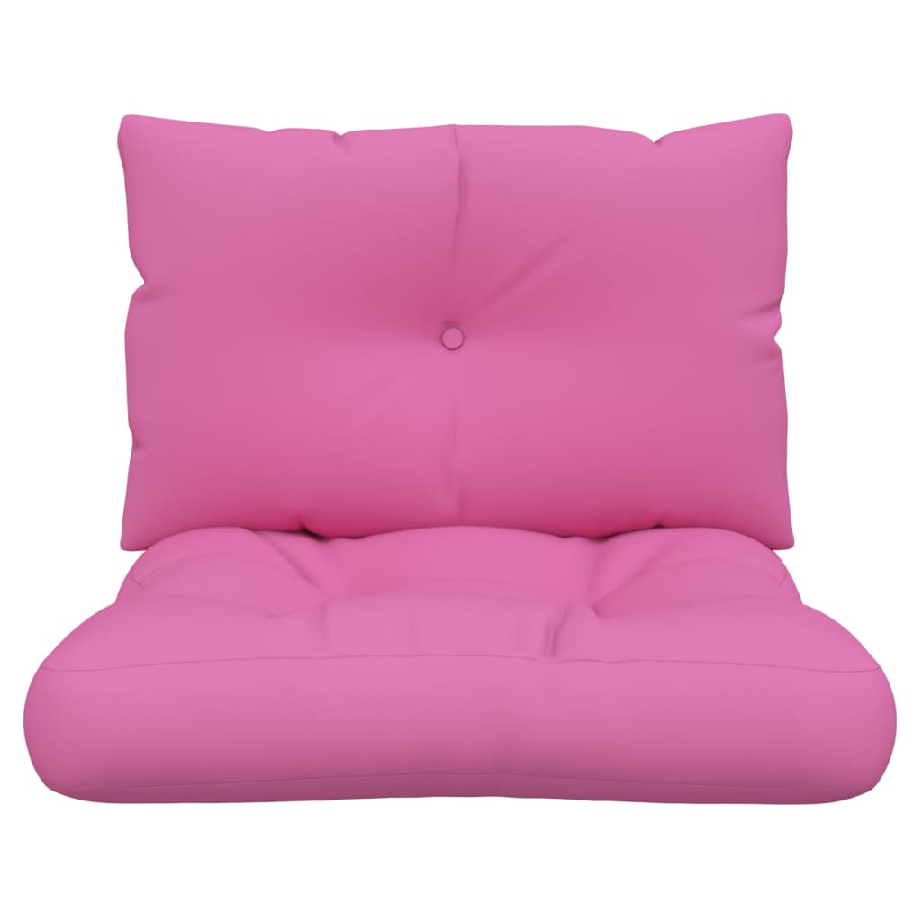 Cuscini per Pallet 2 pz Rosa in Tessuto Oxford