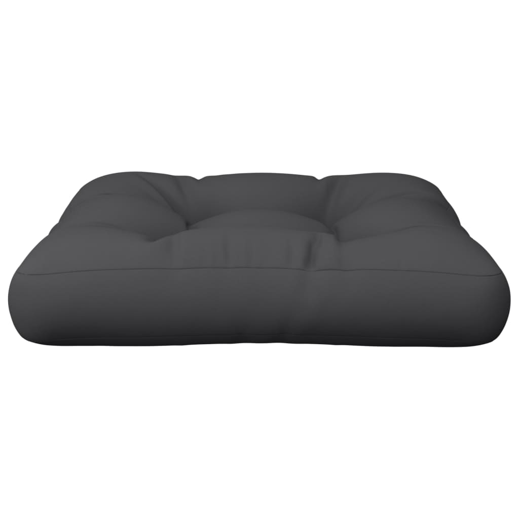 Cuscino per Pallet Nero 60x61,5x10 cm in Tessuto