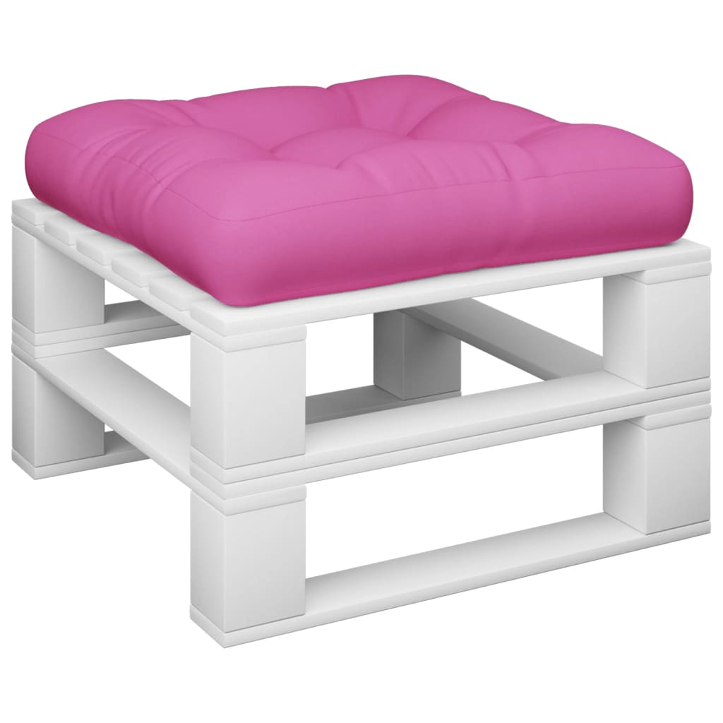 Cuscino per Pallet Rosa 60x61,5x10 cm in Tessuto Oxford