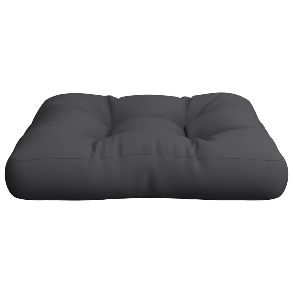 Cuscino per Pallet Nero 58x58x10 cm in Tessuto