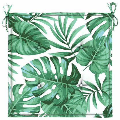Cuscini per sedie 4 pcs Motivo Foglia 50 x 50 x 4 cm