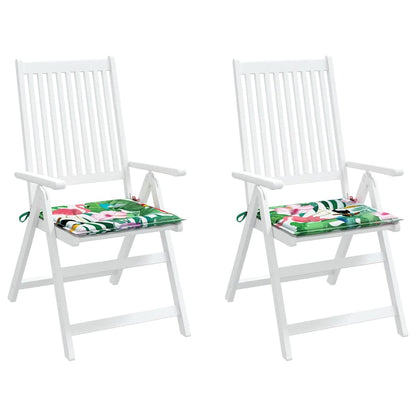 Cuscini per Sedia 2 pz Multicolore 50x50x3 cm in Tessuto