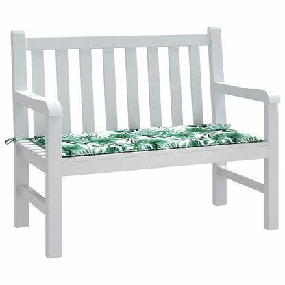 Cuscino per Sedia Motivo Foglia 100 x 50 x 3 cm Tessuto Oxford
