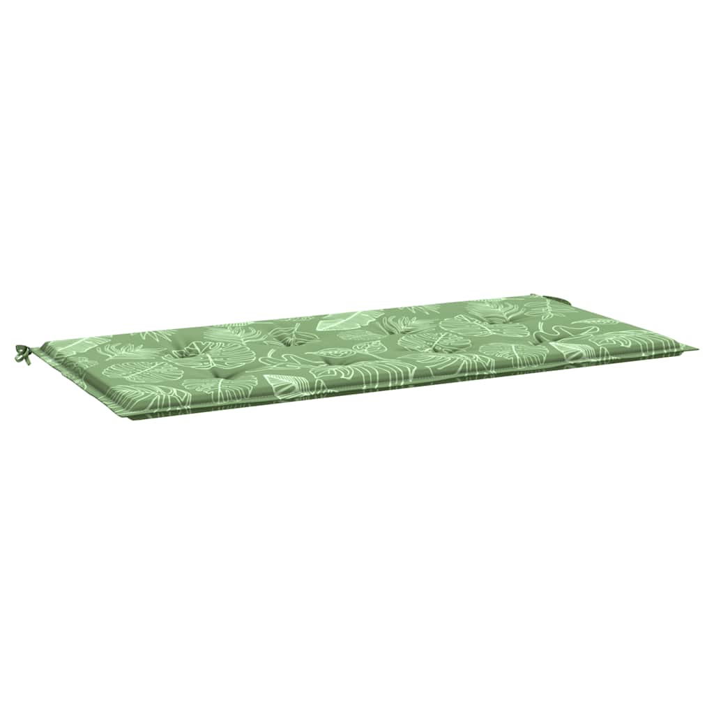 Cuscino per Panca a Foglie 100x50x4 cm in Tessuto Oxford