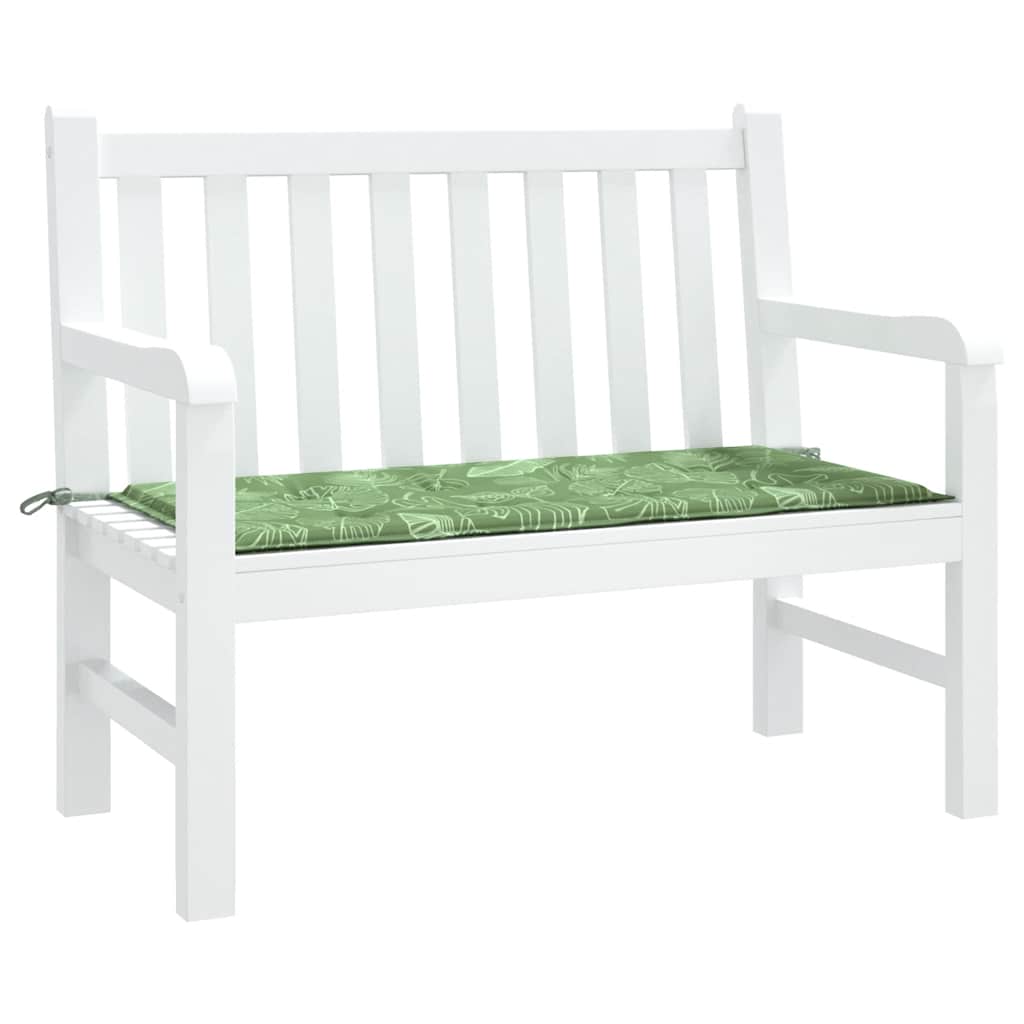 Cuscino per Panca a Foglie 100x50x3 cm in Tessuto Oxford