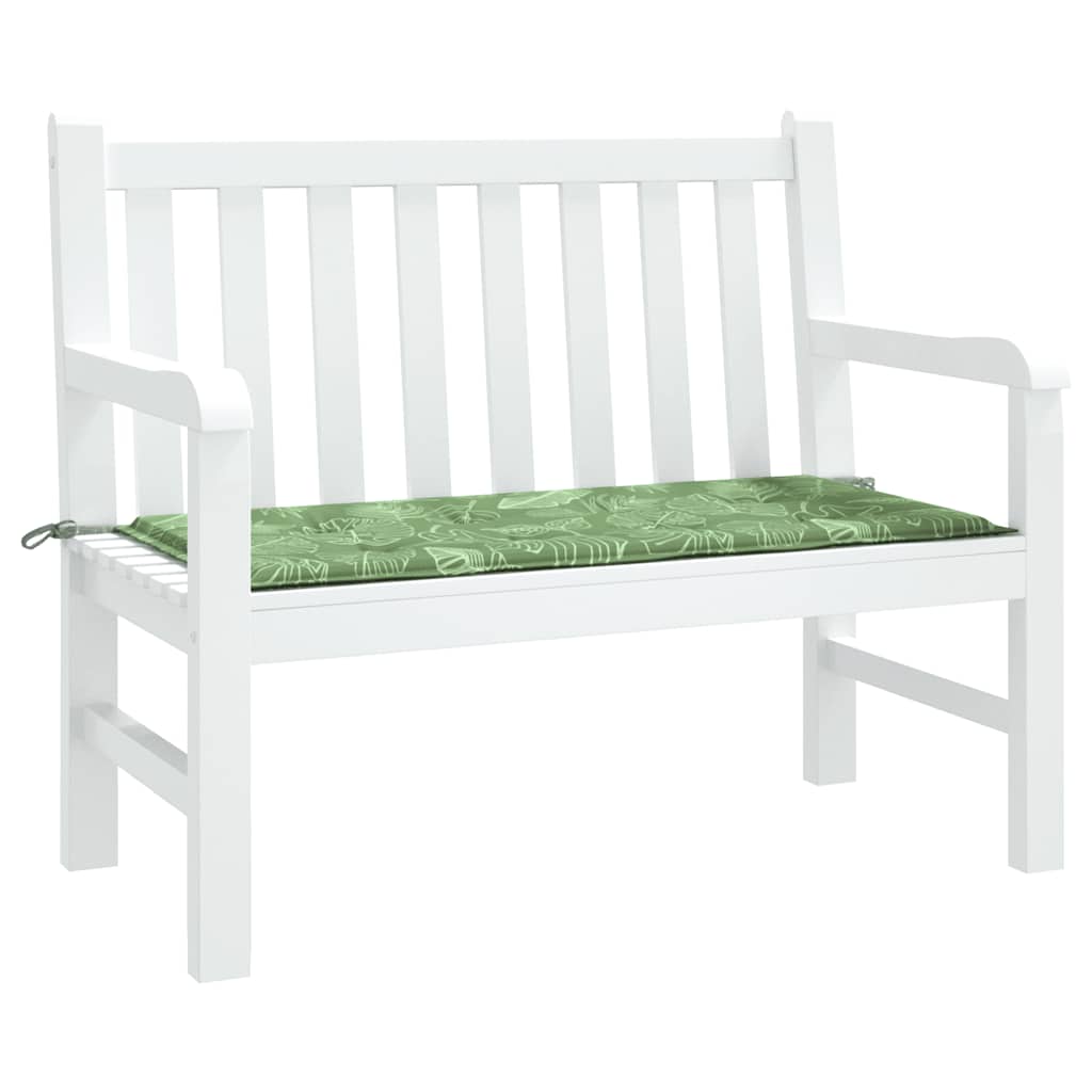 Cuscino per Panca a Foglie 100x50x4 cm in Tessuto Oxford