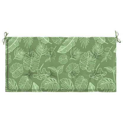 Cuscino per Panca a Foglie 100x50x3 cm in Tessuto Oxford