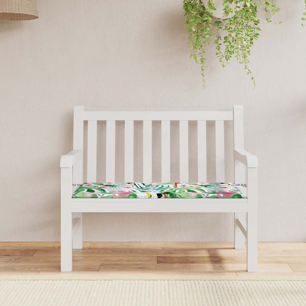 Cuscino Panca da Giardino Multicolore 120x50x3cm Tessuto Oxford