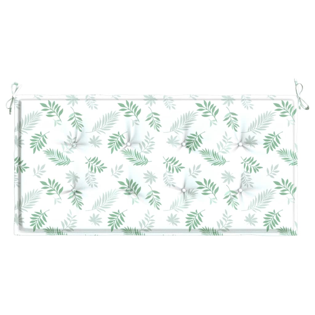 Cuscino per Panca a Foglie 120x50x3 cm in Tessuto Oxford