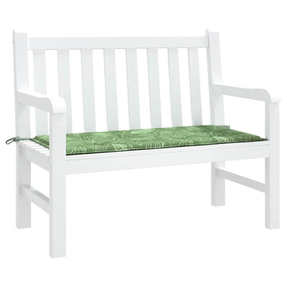 Cuscino per Panca a Foglie 120x50x3 cm in Tessuto Oxford