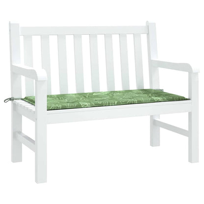 Cuscino per Panca a Foglie 120x50x4 cm in Tessuto Oxford