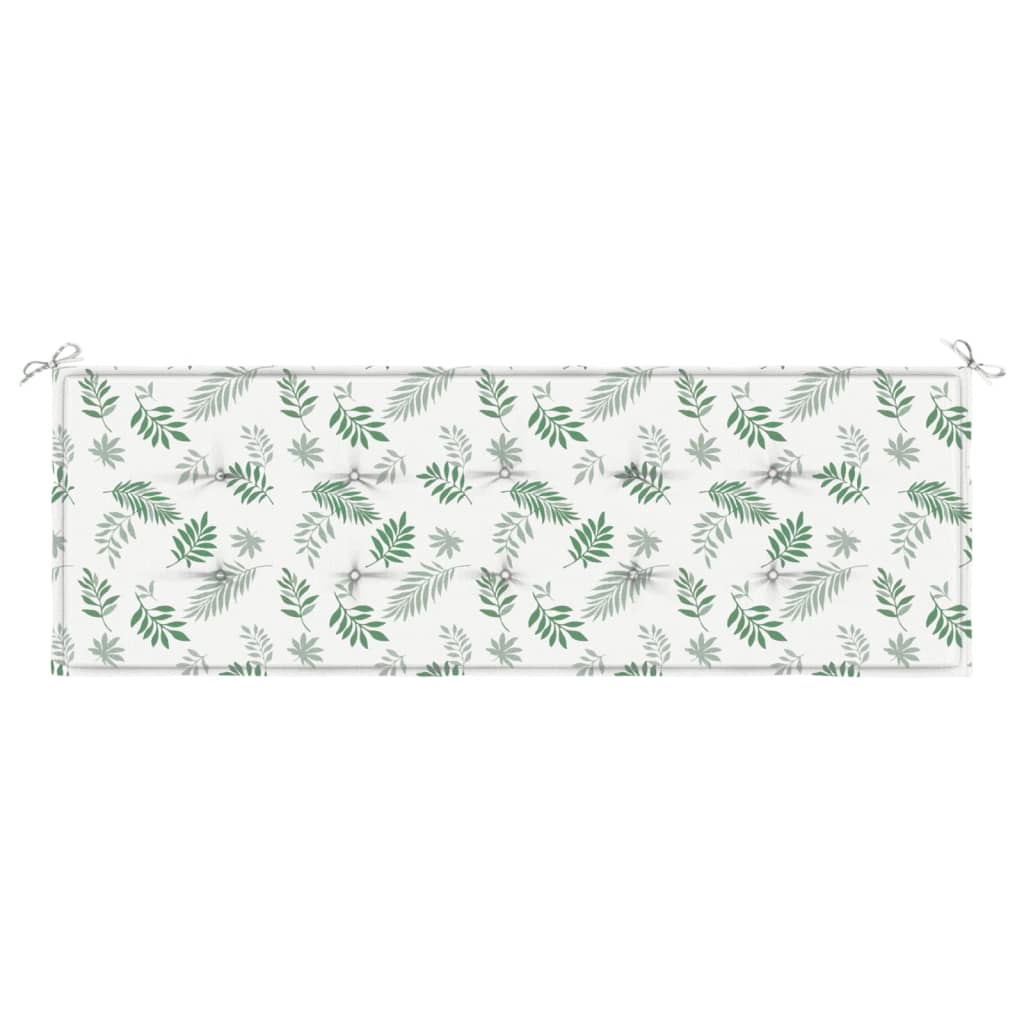 Cuscino per Panca a Foglie 150x50x3 cm in Tessuto Oxford