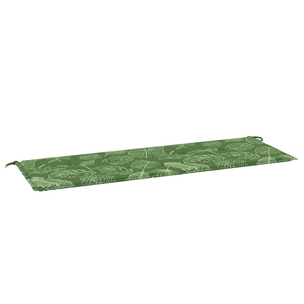 Cuscino per Panca a Foglie 150x50x4 cm in Tessuto Oxford