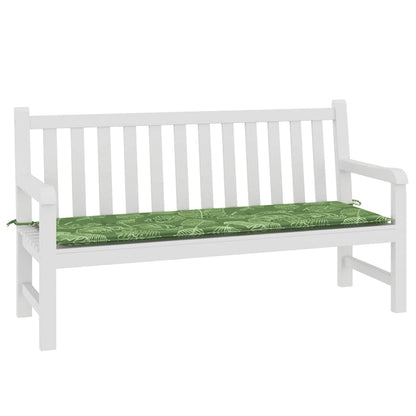 Cuscino per Panca a Foglie 150x50x4 cm in Tessuto Oxford
