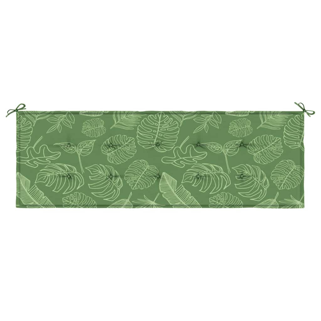 Cuscino per Panca a Foglie 150x50x3 cm in Tessuto Oxford
