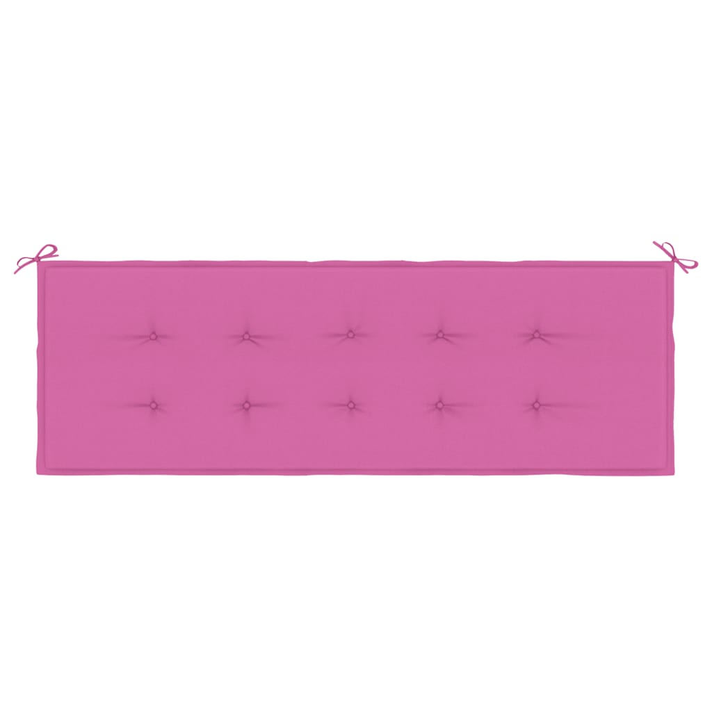 Cuscino per Panca da Giardino Rosa 150x50x3cm in Tessuto Oxford