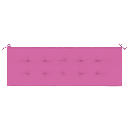 Cuscino per Panca da Giardino Rosa 150x50x3cm in Tessuto Oxford