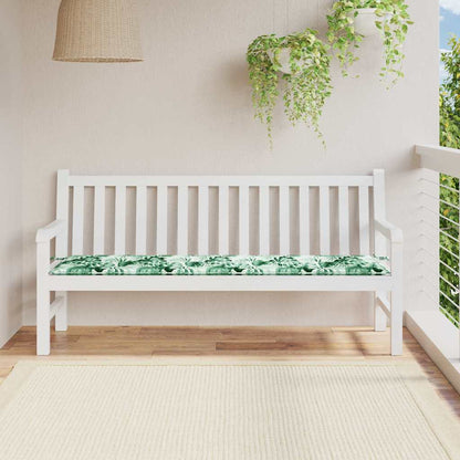 Cuscino per Panchina Foglia Motivo a foglia 150 x 50 x 3 cm