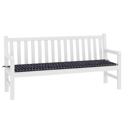 Cuscino per Panchina Quadro Nero 150 x 50 x 3 cm Tessuto Oxford