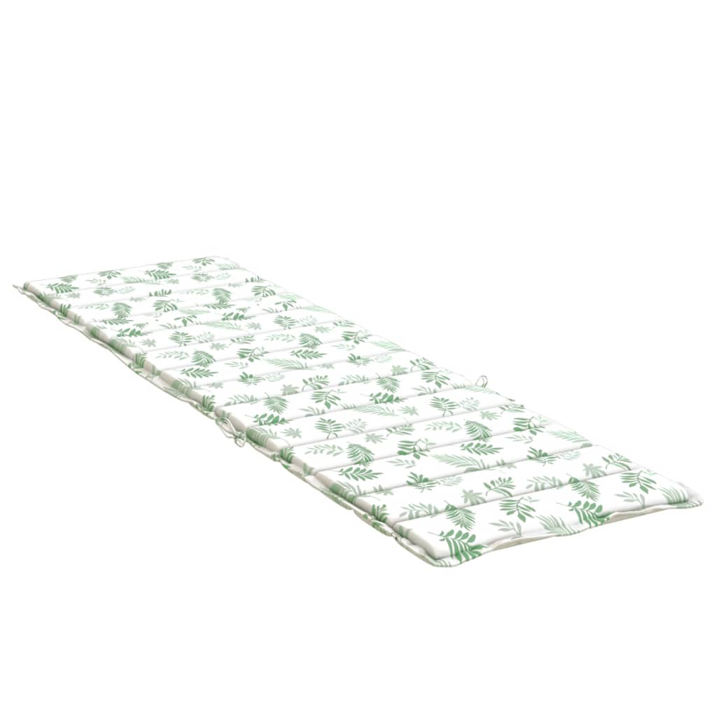 Cuscino per Lettino con Motivo a Foglie in Tessuto Oxford