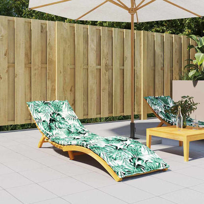 Cuscino Lounger Motivo Foglia 200 x 70 x 3 cm Tessuto Oxford