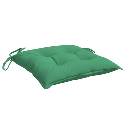 Cuscini per Sedia 4 pz Verdi 40x40x7 cm in Tessuto Oxford