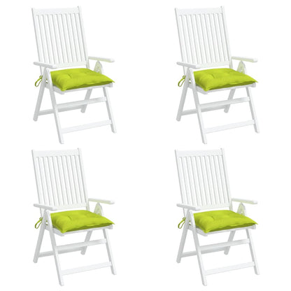 Cuscini per Sedia 6 pz Verde Intenso 40x40x7 cm Tessuto Oxford