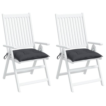 Cuscini per Sedia 2 pz Antracite 50x50x7 cm Tessuto Oxford