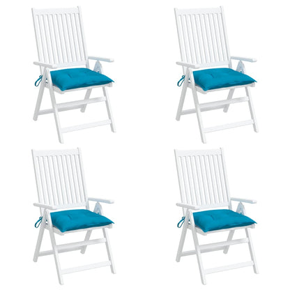 Cuscini per Pallet 4 pz Azzurri 50x50x7 cm in Tessuto Oxford