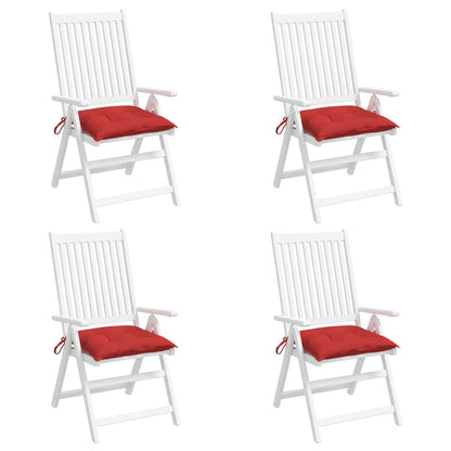 Cuscini per Pallet 4 pz Rossi 50x50x7 cm Tessuto Oxford