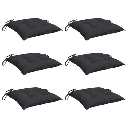 Cuscini per Pallet 6 pz Neri 50x50x7 cm Tessuto Oxford
