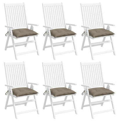 Cuscini per Pallet 6 pz Tortora 50x50x7 cm Tessuto Oxford