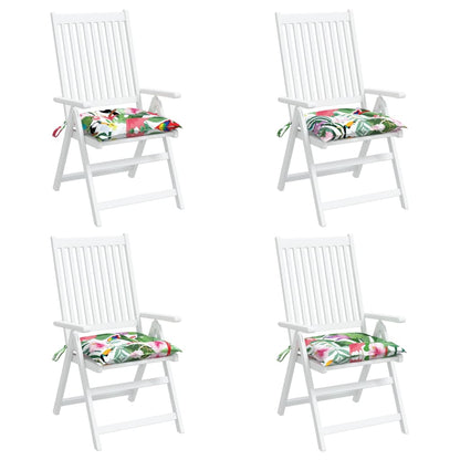 Cuscini per Sedia 4 pz Multicolori 50x50x7 cm in Tessuto Oxford