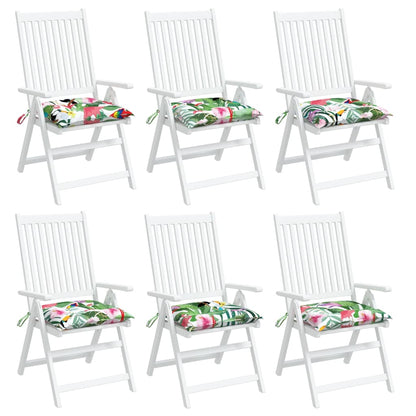 Cuscini per Sedia 6 pz Multicolori 50x50x7 cm in Tessuto Oxford