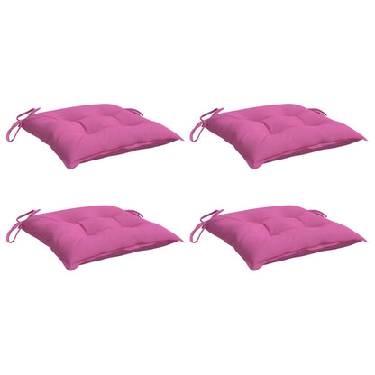 Cuscini per Sedia 4 pz Rosa 50x50x7 cm in Tessuto Oxford
