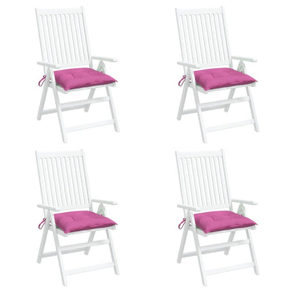 Cuscini per Sedia 4 pz Rosa 50x50x7 cm in Tessuto Oxford