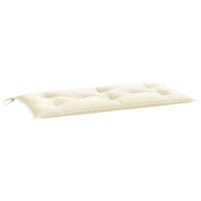 Cuscino per Panca da Giardino Crema 100x50x7 cm Tessuto Oxford