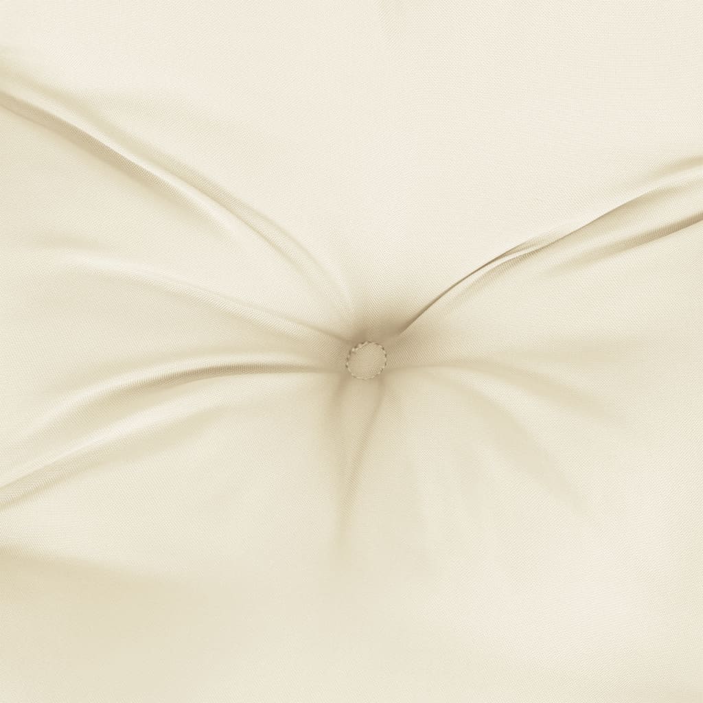Cuscino per Panca da Giardino Crema 100x50x7 cm Tessuto Oxford