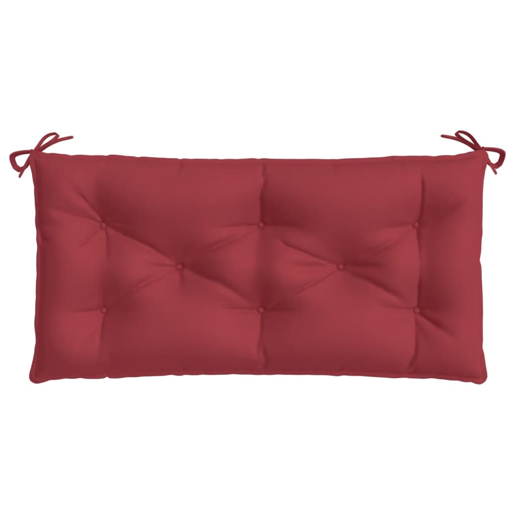 Cuscino per Panca Rosso Vino 100x50x7 cm in Tessuto Oxford