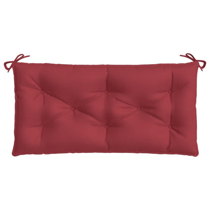 Cuscino per Panca Rosso Vino 100x50x7 cm in Tessuto Oxford