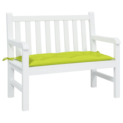 Cuscino per Panca Verde Brillante 100x50x7 cm in Tessuto Oxford